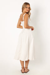 Una Midi Dress - White